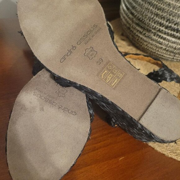 NWOB Andre Assous Womens Madina Espadrille Wedge Sandals Sz 8.5 MSRP $279 - Picture 8 of 12